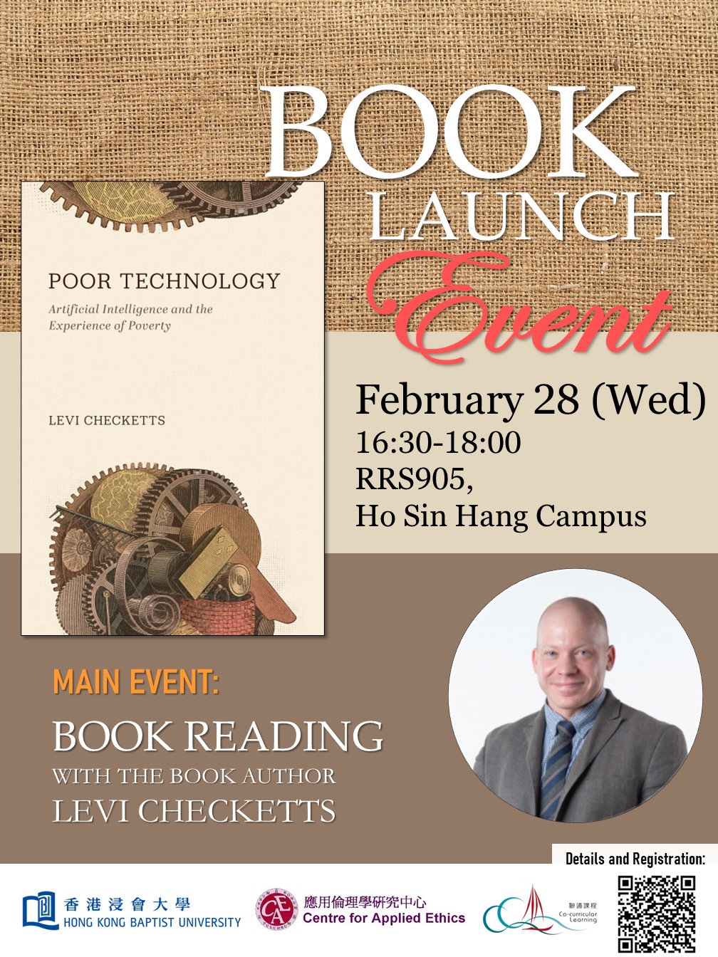Poster of Book Launch - Poor Technology: Artificial Intelligence and the Experience of Poverty