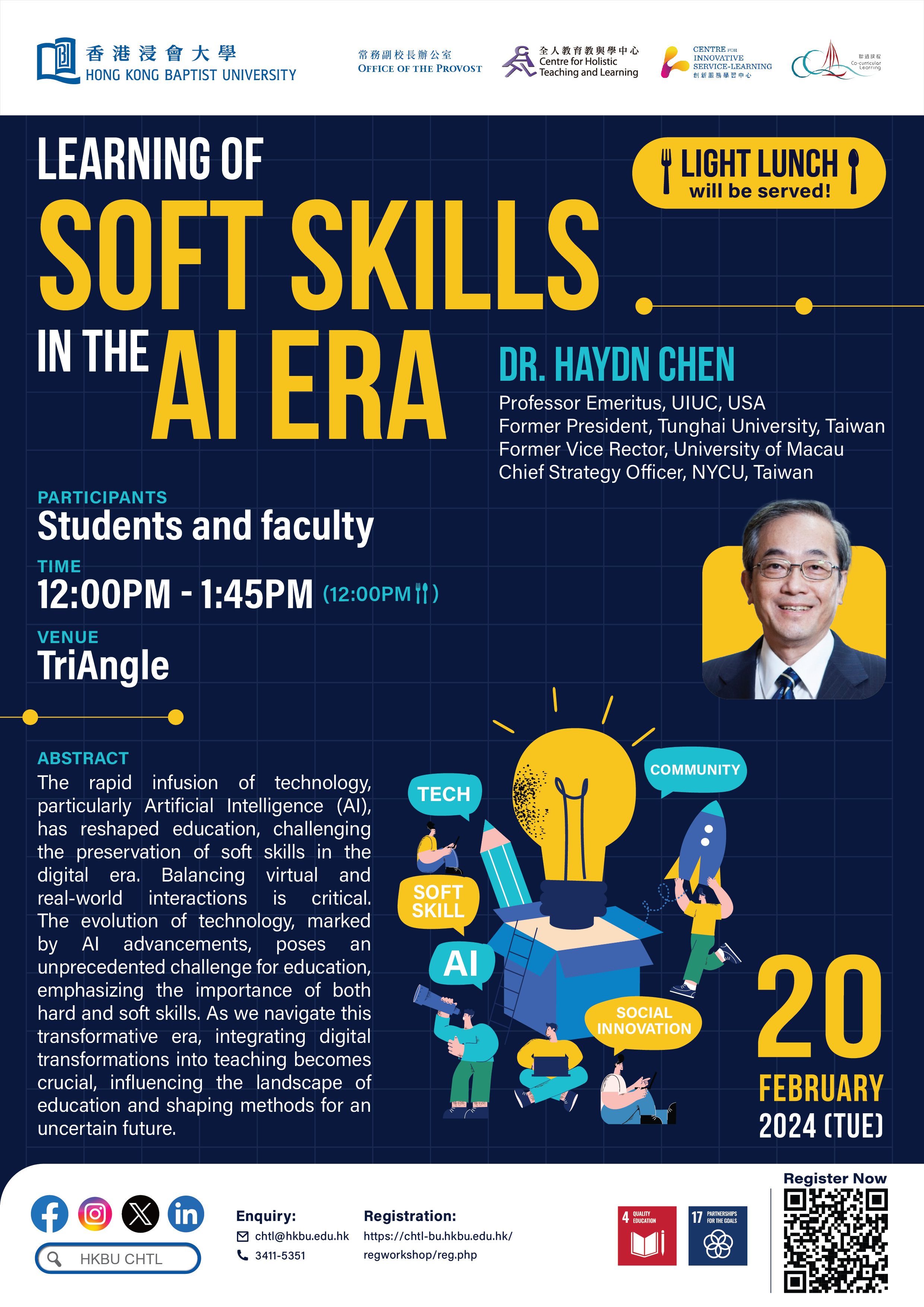 Poster of Learning of Soft Skills and AI