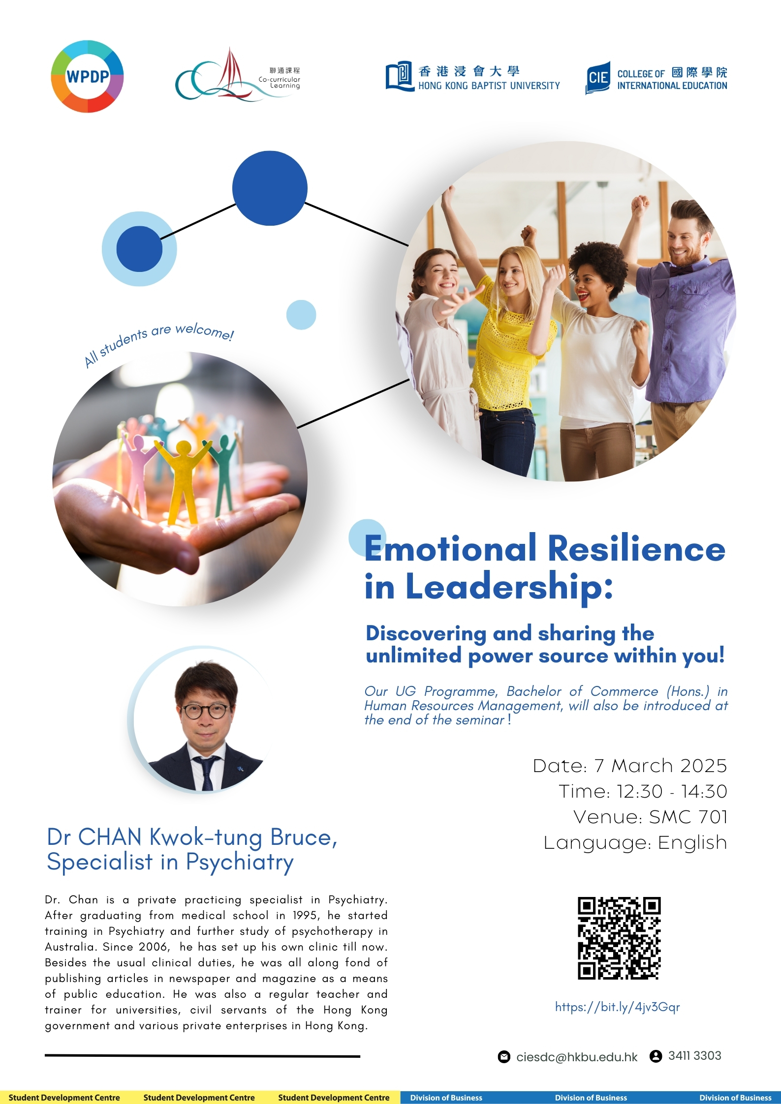 Poster of Emotional Resilience in Leadership: Discovering and Sharing the Unlimited Power Source Within You