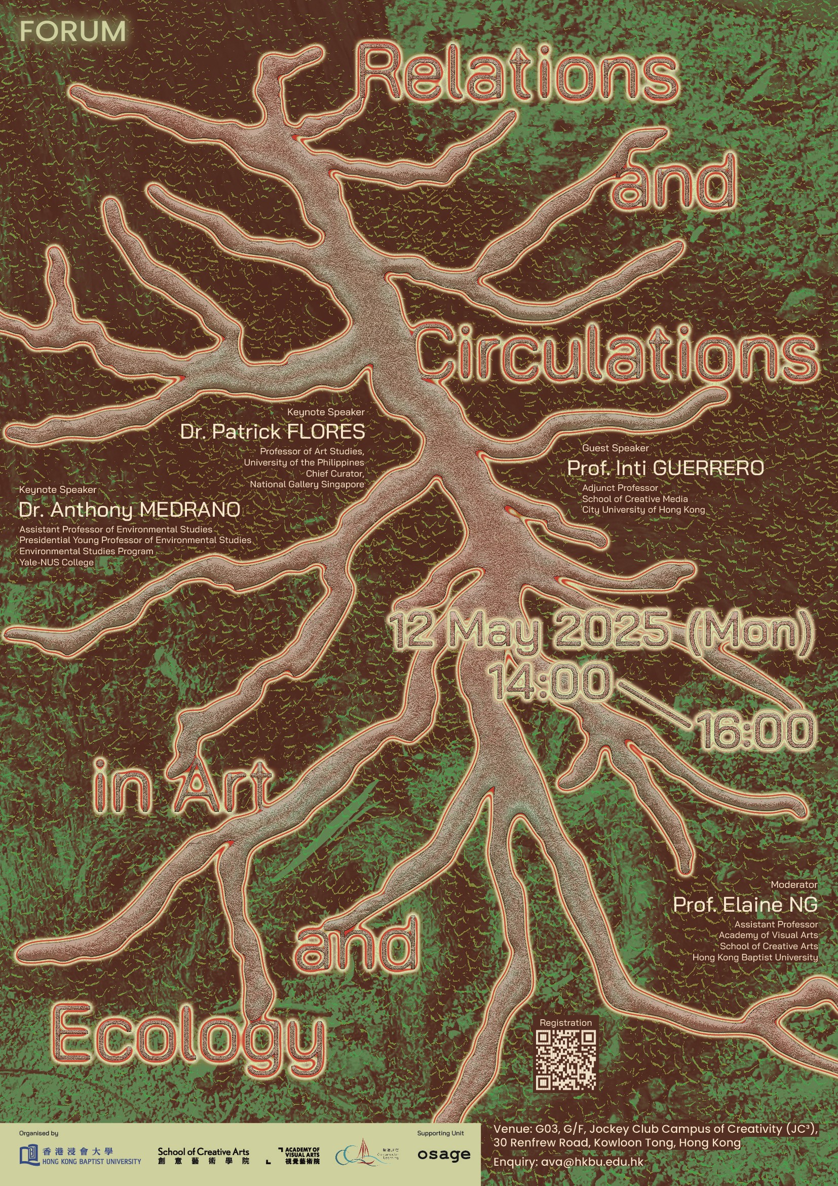 Poster of Forum: Relations and Circulations in Art and Ecology