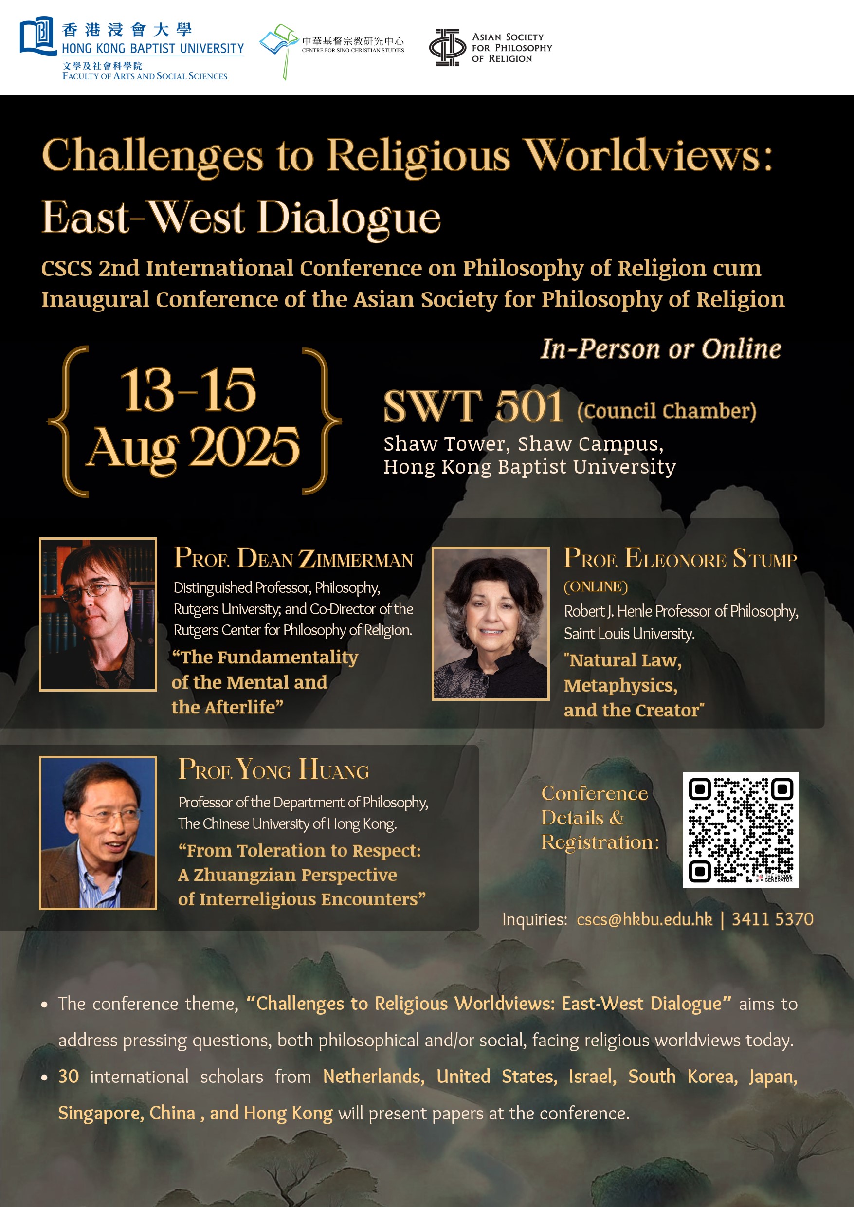 Poster of Challenges to Religious Worldviews: East-West Dialogue--Session 3:  Religion, AI & the Internet