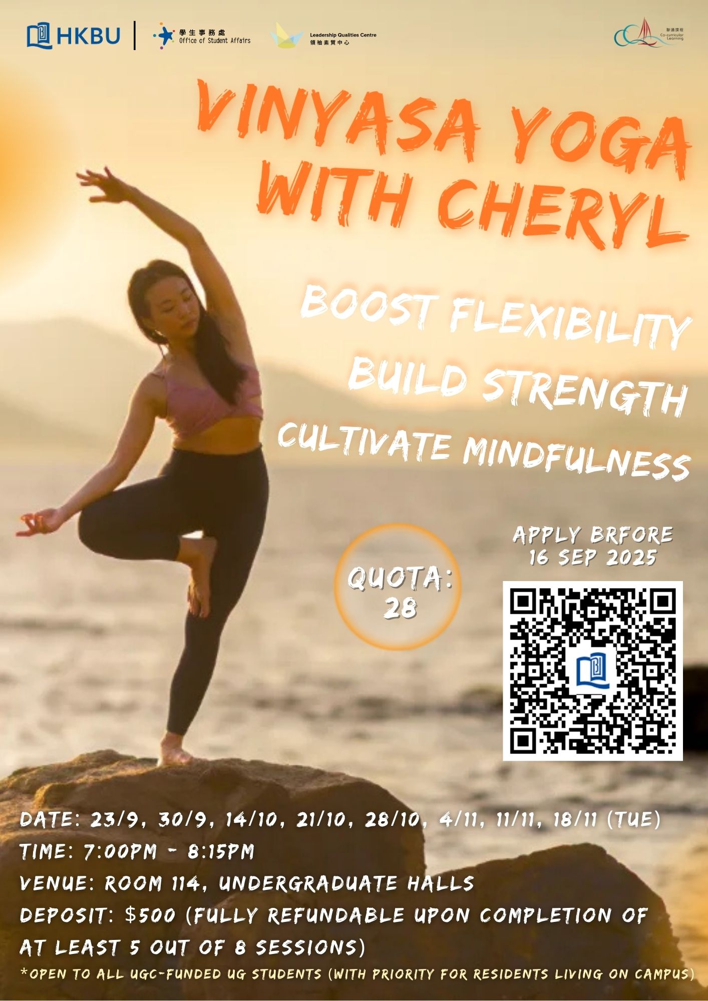 Poster of Vinyasa Yoga with Cheryl