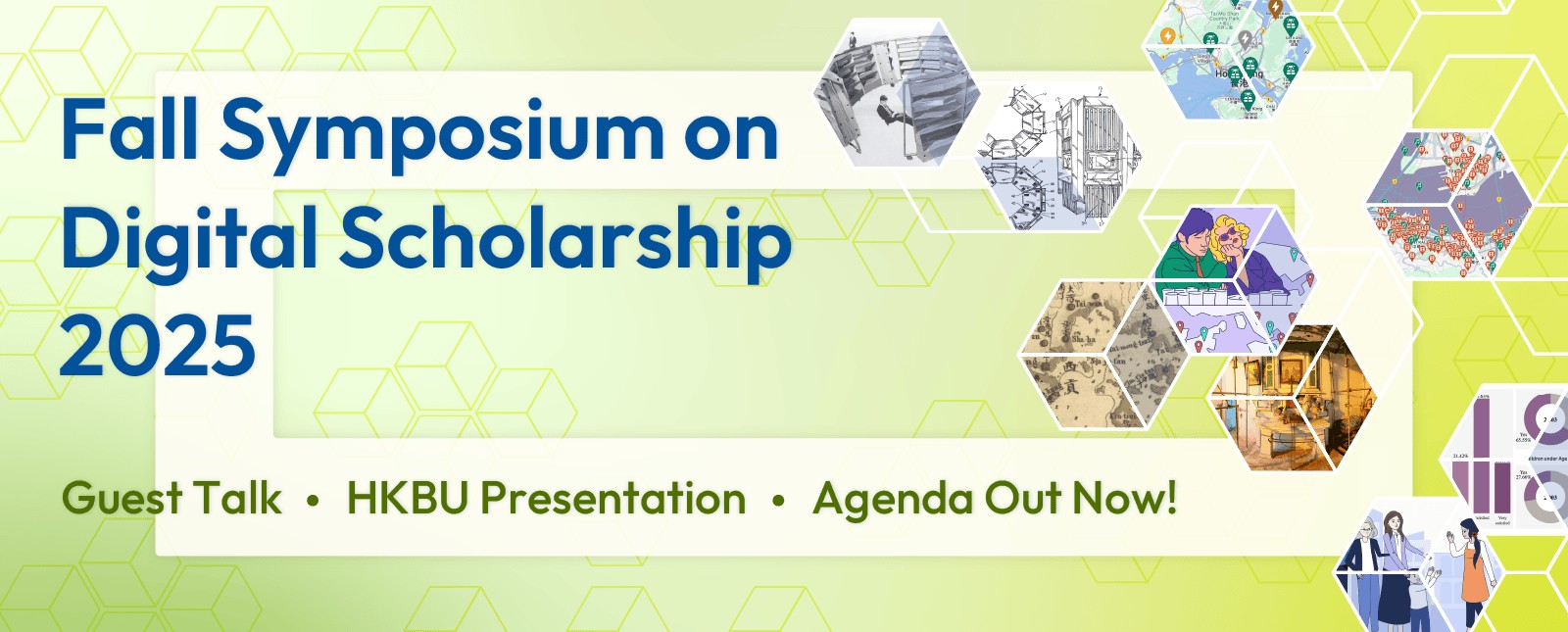 Poster of Fall Symposium on Digital Scholarship 2025 @ HKBU